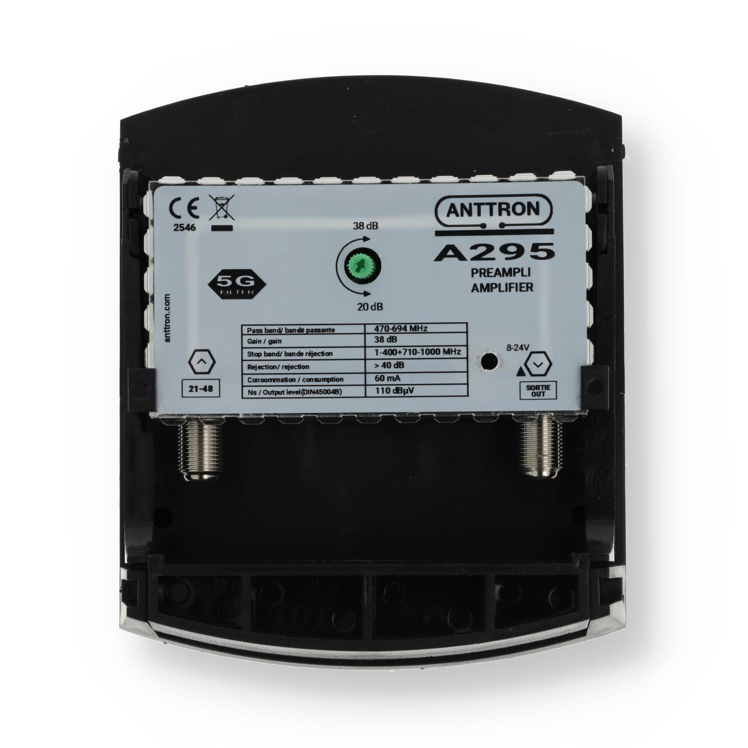 POJAČAVAČ 1UL UHF 5G LTE 38dB ANTTRON